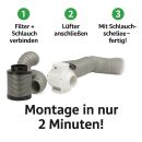 Grow Belüftungsset 145-187 m³/h - Kompaktes Lüftungssystem