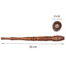 Wooden pipe Gandalf brown 30 cm 3-piece set