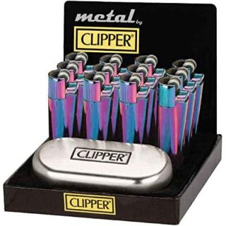 Clipper Feuerzeug Metall Ice