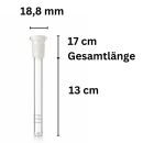 Glas Chillum Adapter 18,8 auf 14,5 mm - 13 cm Diffuser -...