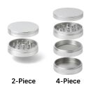 Aluminum Grinder 50mm 2-Piece - Durable Herb Crusher