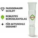 Bong Glas Aktivkohlefilter Adapter 18,8 mm Schliff – 5-teiliges Set – Für Wasserpfeifen