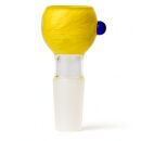 Heavy Yellow Glass Bong Bowl 18.8 mm Joint 4-Piece Set