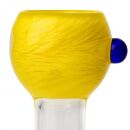 Bong Glas Kopf Heavy Gelb 18,8 mm Schliff 4-teiliges Set