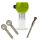 Heavy Green Glass Bong Bowl 18.8 mm Joint 3-Piece Set
