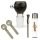 Bong Glas Kopf Heavy Mixed Color 18,8 mm Schliff 4-teiliges Set