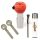 Heavy Pink Glass Bong Bowl 18.8 mm Joint 4-Piece Set