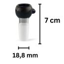 Heavy Black Glass Bowl 18.8 mm Joint