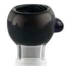Bong Glas Kopf Heavy Schwarz 18,8 mm Schliff 3-teiliges Set