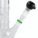 Bong Glas Kopf Heavy Schwarz 18,8 mm Schliff 4-teiliges Set
