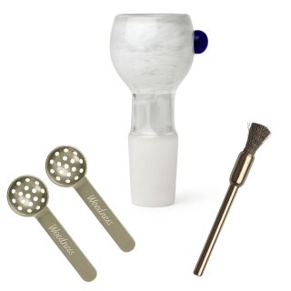 Heavy Glass Bong Bowl 18.8 mm Joint 3-Piece Set