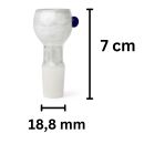 Heavy White Glass Bong Bowl 18.8 mm Joint 4-Piece Set