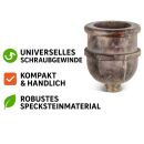 Stone Bowl Set - 3-Piece Round Soapstone Bong Bowl
