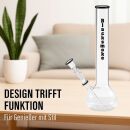 Glass Bong 14.5 mm Joint 38 cm in Black