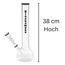 Glass Bong 14.5 mm Joint 38 cm in Black