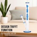 Glas Bong 18,8 mm Schliff - 46 cm in Blau
