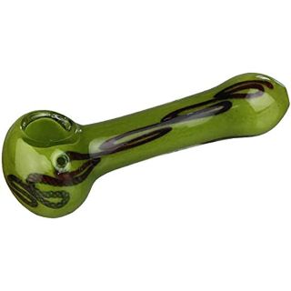 Glass pipe Greeny 12 cm