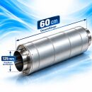 Vents Schalldämpfer 125 mm / 60 cm – Schallgedämmter Lüfterkanal