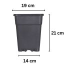 Plastic pot 6,5 Liter 18x18x25 cm
