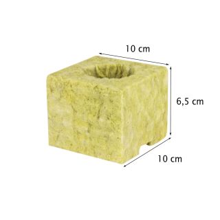 Rock wool 10x10x6,5 cm