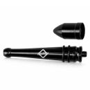 8 cm Silver/Black Screw Metal Pipe 3-Piece Set