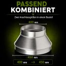 Reduzierstück 400 mm / 450 mm Metall – Lüftungsreduzierung Adapter