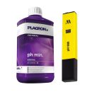 Plagron pH- Minus 500 ml + pH-Messgerät –...