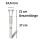Glas Chillum Trichter 14,5 mm Schliff 17 cm 3-teiliges Set