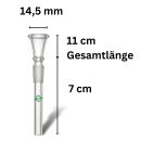 Glas Chillum Trichter 14,5 mm Schliff 7 cm 3-teiliges Set