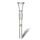 Glas Chillum Trichter 18,8 mm Schliff 17 cm 3-teiliges Set