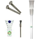 Glas Chillum 14,5 mm Schliff 9 cm 4-teiliges Set