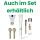 Glas Chillum 14,5 mm Schliff 15 cm 3-teiliges Set