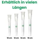 Glas Chillum 14,5 mm Schliff 12 cm 3-teiliges Set