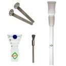 Glas Chillum 18,8 mm Schliff 17 cm 4-teiliges Set