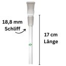 Glas Chillum 18,8 mm Schliff 17 cm 4-teiliges Set