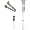 Glas Chillum 18,8 mm Schliff 21 cm 3-teiliges Set