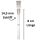 Glas Chillum Diffuser 14,5 mm Schliff 8 cm 3-teiliges Set