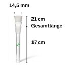 Glas Chillum Diffuser 14,5 mm Schliff 17 cm 4-teiliges Set