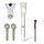 Glas Chillum Diffuser 14,5 mm Schliff 17 cm 4-teiliges Set