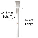 Glas Chillum Diffuser 14,5 mm Schliff 12 cm 5-teiliges Set