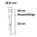 Glass Chillum Diffuser 18.8 mm Joint 15 cm 3-Piece Set