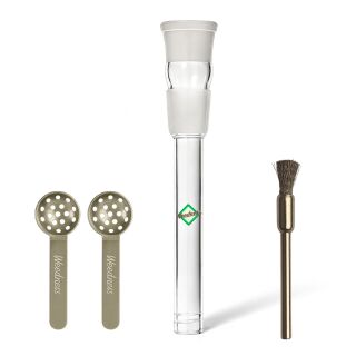 Glass Chillum Diffuser 18.8 mm Joint 17 cm 3-Piece Set