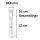 Glas Chillum Diffuser 18,8 mm Schliff 12 cm 4-teiliges Set