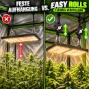 Easy Rolls Grow Light Suspension Set – 2-Pack Light Hanging Rollers
