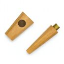 Activated Charcoal Filter Pipe Light Brown 2-Piece Set