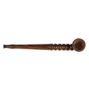 Aktivkohlefilter-Pfeife 17 cm aus Ebenholz 5-teiliges Set