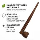 Aktivkohlefilter-Pfeife 17 cm aus Ebenholz