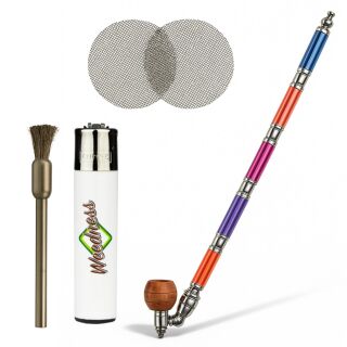 Colorful Metal Whistle 35 cm 4-Piece Set