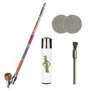 Metall-Pfeife in Bunt 35 cm 4-teiliges Set