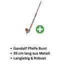 Metall-Pfeife in Bunt 35 cm 4-teiliges Set